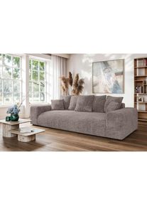 Home Affaire, Home Affaire Big-Sofa &raquo;LAKESIDE 3-Sitzer Schlafsofa mit Bettkasten, Breite 256,5 cm&laquo; Liegefl&auml;che 168,5x195 cm, hoher Sitzkomfort, Masse 
