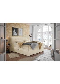 Ed Exciting Design, ED EXCITING DESIGN Boxspringbett &raquo;Fanes mit Komforteinstiegsh&ouml;he von 73cm&laquo; erh&auml;ltlich in 180x200cm, inkl. Bettkasten und 7cm Visco