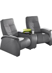 exxpo - Sofa Fashion, exxpo - sofa fashion 2-Sitzer &raquo;Tivoli, Kinosofa, bequem,&laquo; mit Relaxfunktion, integrierter Tischablage und Stauraumfach, delphin,