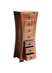 HEINE HOME, HEINE HOME Kommode, braun, B/H/T: 35 cm x 85 cm x 23 cm