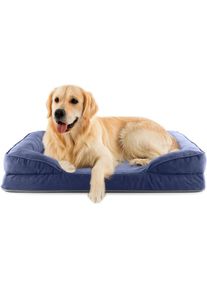 Lumaland, Hundebett &raquo;Indoor Cord L&laquo;, blau, B/H/L: 75 cm x 18 cm x 110 cm