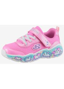 Skechers, Unisex, Lauflernschuh &raquo;PLAY SCENE-FUN SQUAD&laquo; Sneaker mit bunten Motiven verziert, Gr&ouml;ssenschablone zum Download, pink, multi, 26, 