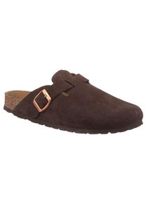 Aniston Shoes, Unisex, Aniston SHOES Clog , Hausschuh, Sommerschuh, mit ergonomischem Fussbett - NEUE KOLLEKTION, dunkelbraun, 40, Clog mit 