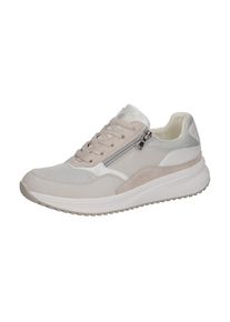 Waldl&auml;ufer Waldl&auml;ufer, Unisex, Plateausneaker &raquo;H-MARA&laquo; , Halbschuh, Freizeitschuh, Schn&uuml;rschuh in Komfortweite H, grau, wei&szlig;, 3,5 (36), Sneaker mit seitlichem 