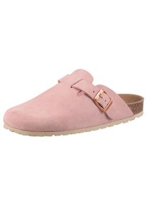 Aniston Shoes, Unisex, Aniston SHOES Clog , Hausschuh, Sommerschuh, mit ergonomischem Fussbett - NEUE KOLLEKTION, altrosa, 40, Clog mit verstellbarer 
