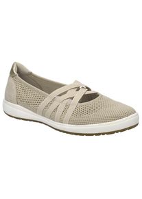 Josef Seibel, Unisex, Riemchenballerina &raquo;Caren 67&laquo; Slipper, Sneaker, Schlupfschuh mit Leder Einsatz an der Ferse, ceramic, 36, Sportive Ballerina mit 