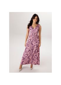 Aniston Selected, Unisex, Aniston SELECTED Sommerkleid mit breiten Tr&auml;gern zum Raffen - NEUE KOLLEKTION, rosa, lila, 40, N-Gr, Kleid mit malerischen 
