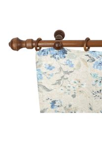 SN DECO GROUP, SN DECO GROUP Gardinenstange &raquo;Ares&laquo; 1 l&auml;ufig-l&auml;ufig Fixmass 28 mm, Holz, verschiedene L&auml;ngen und Farben, Komplettset, walnussfarben, 