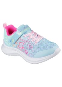 Skechers, Unisex, Sneaker &raquo;JUMPSTERS 2.0&laquo; , Klettschuh, mit wasserabw. Funktion, Gr&ouml;ssenschablone zum Download, hellblau, multi, 28, Modische Skechers