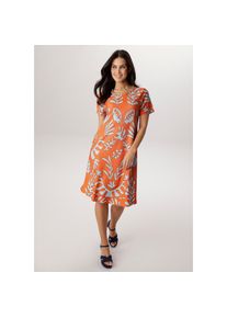 Aniston Selected, Unisex, Aniston SELECTED Sommerkleid in leichter A-Linien-Form - NEUE KOLLEKTION, orange, schwarz, hellblau, 36, N-Gr, Kleid im 