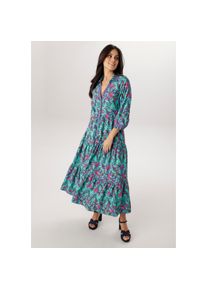 Aniston Selected, Unisex, Aniston SELECTED Maxikleid in fantasievoller Ranken- und Bl&uuml;tendruck - NEUE KOLLEKTION, mintgr&uuml;n, hellblau, orange, schwarz,