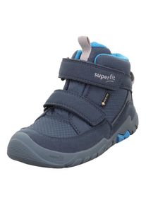 Superfit, Unisex, Klettboot &raquo;TRACE WMS: Mittel&laquo; Barfussschuh mit Wechselfussbett, Gr&ouml;ssenschablone zum Download, blau, 29, Barfussschuh mit weichem 