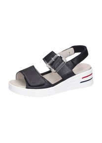 Waldl&auml;ufer Waldl&auml;ufer, Unisex, Keilsandalette &raquo;H-DINA&laquo; , Klettschuh, Sandale, Sommerschuh in Komfortweite H (= sehr weit), dunkelblau, 5 (38), Sandalette mit 