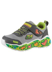 Skechers, Herren, Lauflernschuh &raquo;PLAY SCENE&laquo; , Sneaker, Babyschuh mit Klettverschluss, Gr&ouml;ssenschablone zum Download, grau, limette, 21, S&uuml;sse 