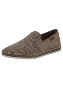 Rieker, Herren, Espadrille Slipper, Strandschuh, Sommerschuh mit Stretcheins&auml;tzen, fango, 42, Zum Schlupfen
