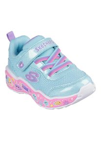 Skechers, Unisex, Lauflernschuh &raquo;PLAY SCENE-FUN SQUAD&laquo; Sneaker mit bunten Motiven verziert, Gr&ouml;ssenschablone zum Download, t&uuml;rkis, multi, 25, 
