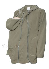 MAMALICIOUS Umstand Fleecejacke 'Mille' Damen Gr&ouml;&szlig;e XL schlammfarben