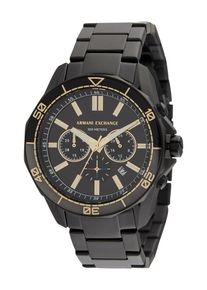 Armani Exchange, Hommes Montre &agrave; affichage analogique, or / noir