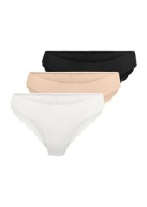 Only, Femmes Slip 'ONLCHLOE', beige / noir / blanc