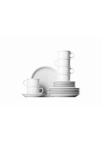 Thomas Kaffeeservice , Weiss , Keramik , 18-teilig , 180 ml,180 ml , 31.6x28.2x31.6 cm , robust, lebensmittelecht , Geschirr, Geschirr-Sets, Kaffeeservice
