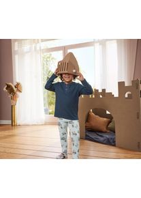 Tchibo - 5 Kinder-Leggings - Unisex - Gr. 134/140 - dunkelblau/print