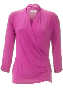 Peter Hahn - V-Shirt mit 3/4 Arm, pink, Gr. 38, Viskose