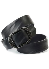 Anthoni Crown, Unisex, Lederg&uuml;rtel, schwarz, 100, Hochwertiges Vollleder