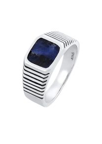 Kuzzoi, Hommes Bague, bleu nuit / argent