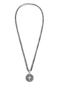 Kuzzoi, Hommes Cha&icirc;ne 'Kompass', argent