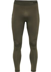 Hummel, Hommes Sous-v&ecirc;tements de sport 'First', kaki / noir