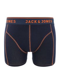 Jack & Jones JACK & JONES, Hommes Boxers 'JACSIMPLE', bleu nuit / orange