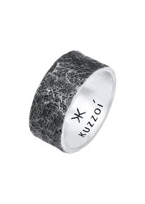 Kuzzoi, Hommes Bague, noir / argent