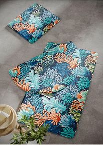 Tapis de bain &agrave; m&eacute;moire de forme en bleu2 (Tapis pour WC suspendu), Couleur/Motif: bleu imprim&eacute;, bonprix