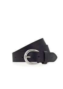 Tamaris, Unisex, Lederg&uuml;rtel mit gl&auml;nzender silberfarbener Schliesse, schwarz, 100, Unisexlederg&uuml;rtel von Tamaris