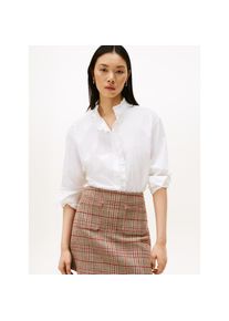 Tommy Hilfiger, Unisex, R&uuml;schenbluse &raquo;POPLIN RUFFLE SHIRT&laquo; mit R&uuml;schen Detail, th optic wei&szlig;, 34, Bluse von Tommy Hilfiger Womanswear