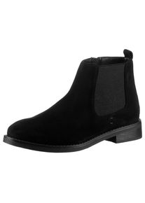 Aniston Shoes, Unisex, Aniston SHOES Chelseaboots , Stiefelette, Blockabsatz, mit breitem Stretch - NEUE KOLLEKTION, schwarz, 40, Klassischer Boots 