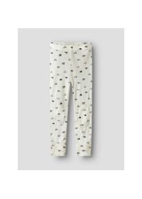 name it, Herren, Leggings &raquo;NMMWANG WOOL NEEDLE LONGJOHN NOOS&laquo; aus reiner Merinowolle, snow wei&szlig; aop:small cars, 98, N-Gr, Legging von name it f&uuml;r 
