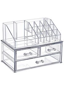 Boxxx Make-Up-Set , Transparent , Kunststoff , 13.5x13x18 cm , Badaccessoires, Sonstige Badaccessoires