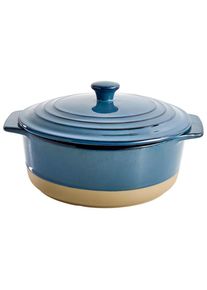 Homeware Profession. Auflaufform , Blau, Braun , Keramik , 2,1 l , rund , 8.7 cm , Lfgb , backofengeeignet, mikrowellengeeignet,backofengeeignet , Kochgeschirr, Auflaufformen
