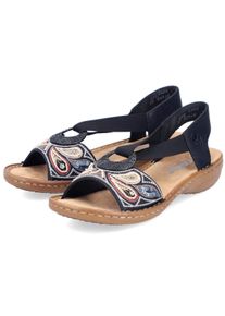 Witt Damen Sandalette aus Lederimitat, von Rieker, schwarz, Gr&ouml;&szlig;e 40, 100% Lederimitat