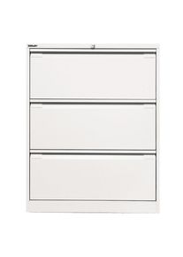 H&auml;ngeregistraturschrank, 2-bahnig, 3 Sch&uuml;be, DIN A4, verkehrswei&szlig; Bisley