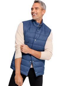 Herren Steppweste mit Stehkragen jeansblau