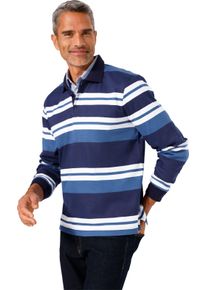 Herren Sweatshirt im Ringel-Dessin marine-jeansblau-geringelt