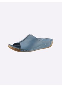 Andrea Conti Witt Damen Pantolette, jeansblau, Gr&ouml;&szlig;e 39, 100% Glattleder