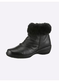 Witt Damen Stiefelette, schwarz, Gr&ouml;&szlig;e 42, 100% Glattleder
