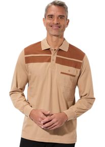 Herren Poloshirt camel-cognac