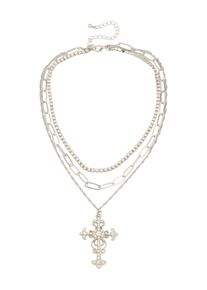 studioselect Kette Damen, silber / transparent, Gr&ouml;&szlig;e One Size