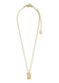 Pilgrim Kette 'Fire' Damen, gold / transparent / perlwei&szlig;, Gr&ouml;&szlig;e One Size