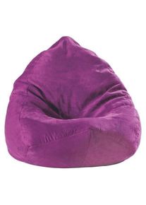Boxxx Sitzsack , Lila , Textil , 220 l , F&uuml;llung: Styroporkugeln , 75x110x75 cm , Indoor , Wohnzimmer, Sessel, Sitzs&auml;cke