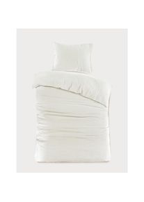 Esposa Bettw&auml;scheset , Creme , Textil , Uni , 160x210 cm , pflegeleicht, atmungsaktiv, weiche und anschmiegsame Oberfl&auml;che , Heimtextilien, Bettw&auml;sche, Bettw&auml;sche